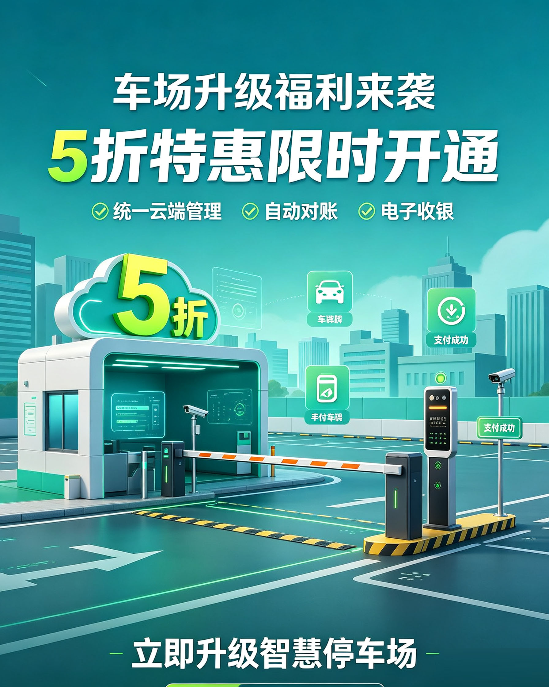 停车场电子支付云平台限时5折优惠活动文案.jpg
